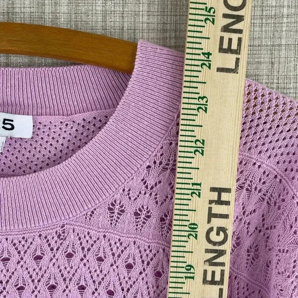 525 Loose knit light Sweater Womens XL pink 4120 - Picture 3 of 7